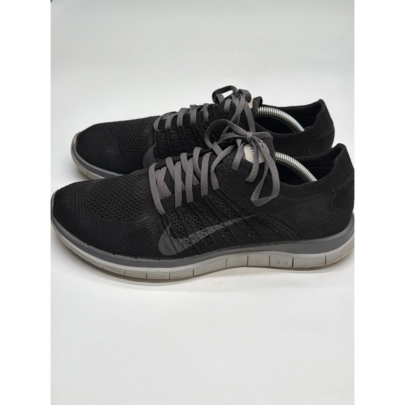 Nike Free Flyknit 40 Black Running Shoes Men's Size 11W - Picture 4 of 7